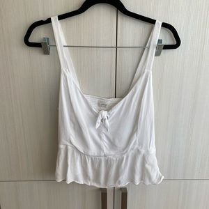 Wilfred tie front crop top
